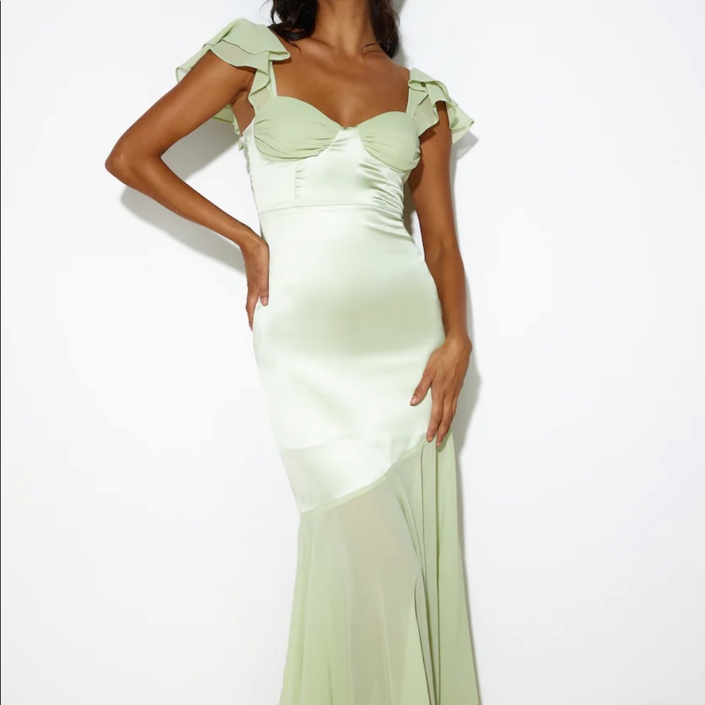 Hello Molly “DREAMY 'FIT MAXI DRESS MINT”